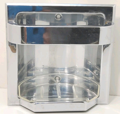 NuTone Hall Mack Metropolitan Polished Chrome Toothbrush & Tumbler Holder – Bathroom Set