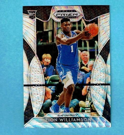 Zion Williamson Rookie 2019 Panini Prizm Draft Blue Wave Prizm #64 #d /299 D46
