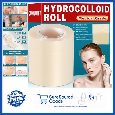 Extra Large Hydrocolloid Bandages 2in x 6.6ft Self-Adhesive for Wounds