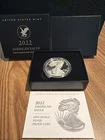 2022-W Proof $1 American Silver Eagle Box, OGP & COA