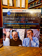 Shostakovitch First Recording Cello Concerto Symphony #1 Rostropovich (E290)