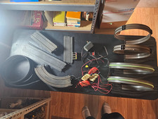 LOT OF TYCO SLOT CAR TRACK HO SCALE CONTROLLERS TRANSFORMER TRACK 4 LOOPS