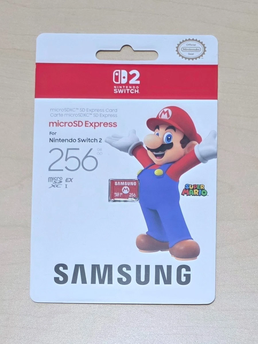 Nintendo Switch 2 Micro SD Express Card 256GB MARIO Edition