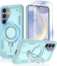 Samsung Galaxy-S24 Plus Case with HD Screen Protector 2, 360  Kickstand, Light B