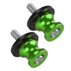 2x Swingarm Paddock Stand Bobbin Adaptors M8x1.25 Motorcycle Motorbike Green