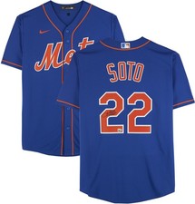 Juan Soto New York Mets Autographed Blue Nike Replica Jersey