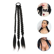 2 Pcs Long Braided Ponytail Extension Hair Extensions for Braiding