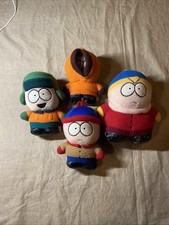 South Park 1998 LARGE Plush Lot Of 4. Stan Kyle Kenny Cartman COMEDY CENTRAL