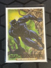 2024 SkyBox Marvel Masterpieces 92 Platinum Black Panther #4 Canvas