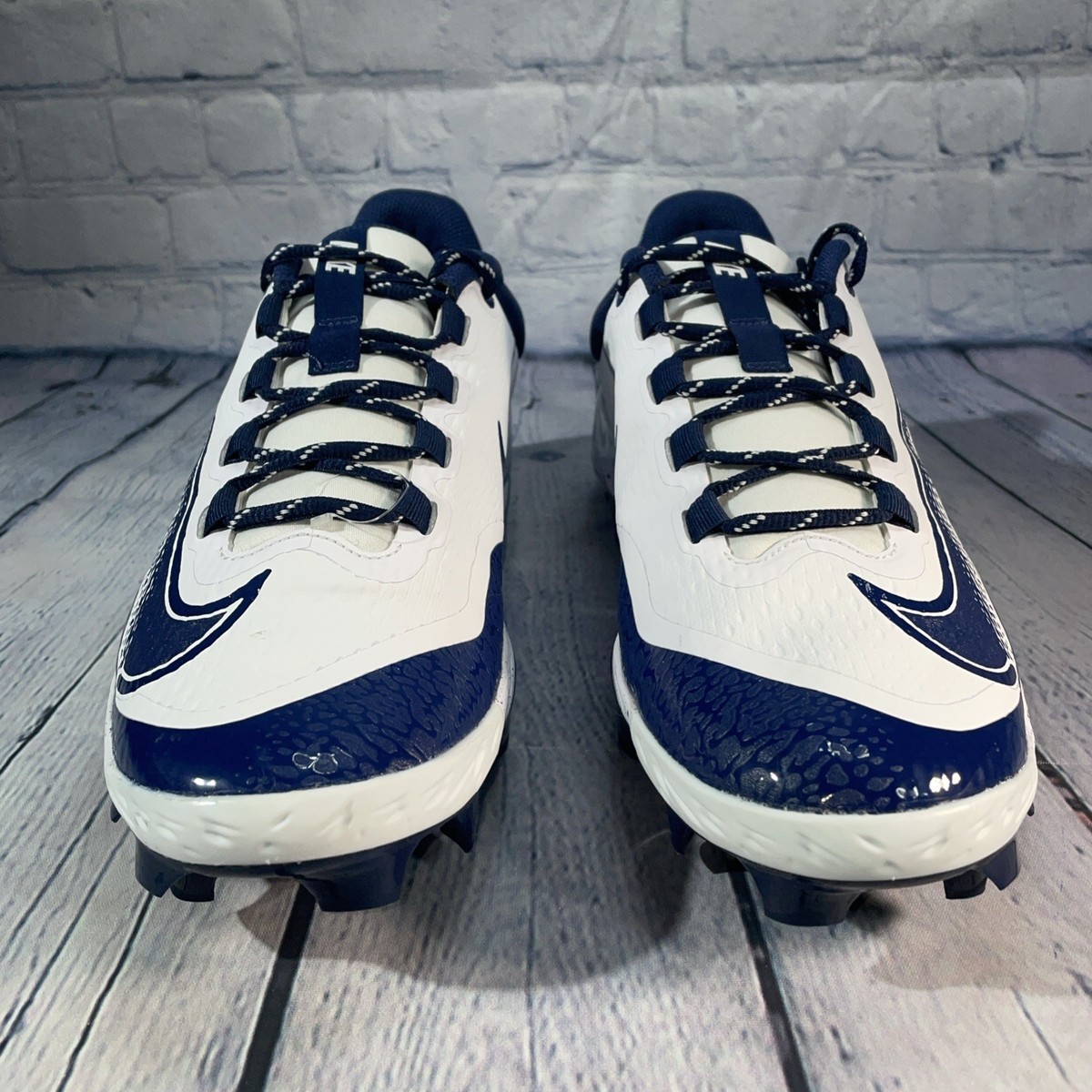 Nike Men\'s Sz 10 Alpha Huarache Elite 4 Low MCS Baseball Cleats Navy FD6255-107 Nike Alpha Huarache Elite 4 Low MCS Baseball Cleats Navy  main image 3