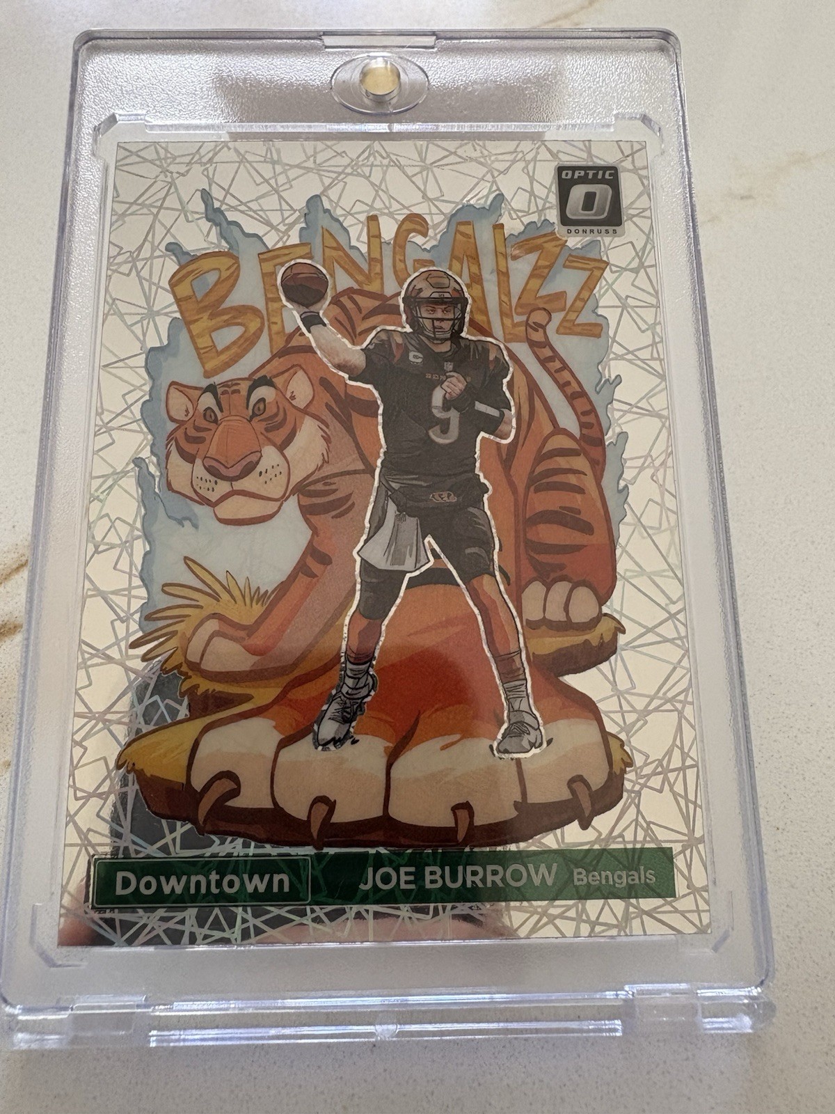 2023 Donruss Optic DOWNTOWN Joe Burrow SSP Case Hit • Bengals •Ultra Rare Insert