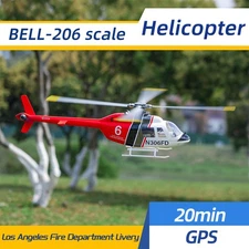 Flywing V3 470 RTF Bell 206 4 Blades ACE flight Control RC Model Helicopter