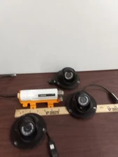 24/7 Security Camera Device Three Cameras Used Not Tested Sold Together Free...