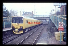 ORIGINAL 35mm SLIDE NETWORK RAIL 950001 AT KIRKBY STATION