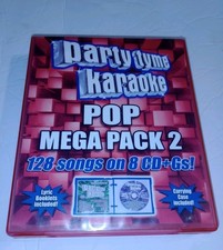 PARTY TYME KARAOKE POP MEGA PACK 2 128 SONGS ON 8 Cds  Gs