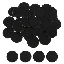 80Pcs Round Felt Circles 20mm 3/4" Non-Woven Felt Fabric Sticker Black