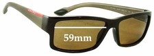SFx Replacement Sunglass Lenses fits Prada SPS05O - 59mm Wide