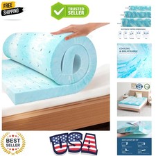 EGO Topper Twin Memory Foam Mattress Topper, Gel Foam Mattress Topper for Pre...