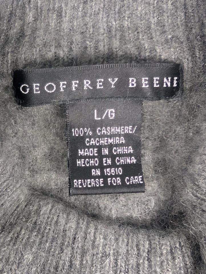 Suéter Geoffrey Beene Gris Cachemira Grande Pullover  Foto 3 de 4