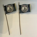 Set of 2 Virginia Battle Flags for Mini Figurines 57th Reg