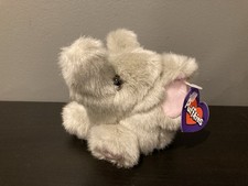 -Q BEANIE PUFFKINS WITH TAG 1994 PLUSH TOY 6620 ELEPHANT ELLY
