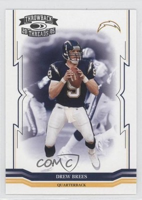 2005 Donruss Throwback Threads Drew Brees #122 HOF 1p1