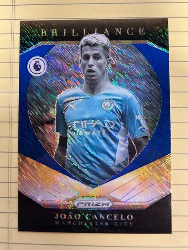 2021-22 Panini Premier Brilliance Insert #7 Joao Cancelo 8/8 Blue Shimmer