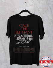 Cage the Elephant Band fall Tour With Hey Nothing T Shirt Full Size S-5XL