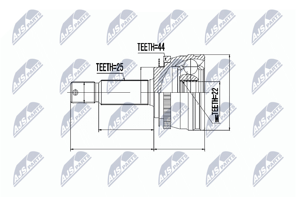 N.T.Y. NPZ-HY-540.NTY Joint Kit, drive shaft for HYUNDAI