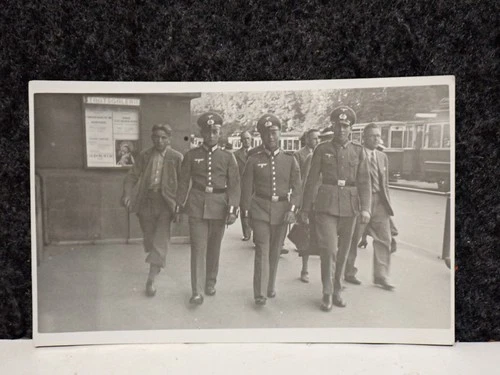 VINTAGE 1936 WW2 GERMAN MILITARY SOLDIERS Stuttgart GERMANY REAL PHOTO POSTCARD