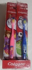 Toothbrush Colgate Extra Soft boy girl 5 Year display box 4 color soccer LOT 12