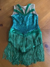 Green Flapper Figure Skating/Dance costume, children s, very small