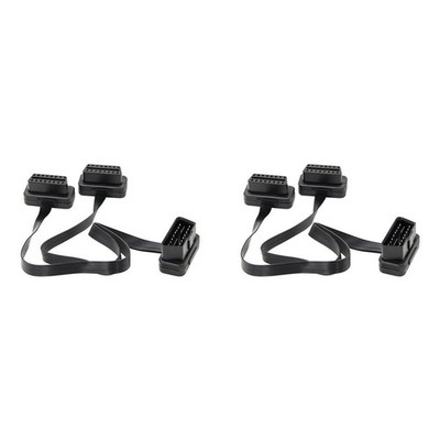 2X OBDII Erweiterung Doppel Anschluss Y Verteiler  OBD2 16PIN Stecker zu Bu3079