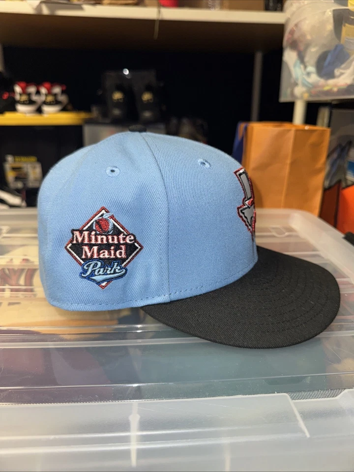 Houston Astros New Era Fitted Minute Maid Park Patch Size 7 1/8 Used - Image 2 of 4