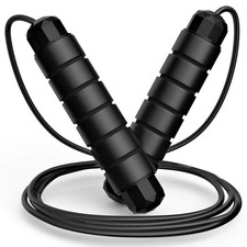 Jump Rope, Tangle-Free Rapid Speed Cable with Ball Bearings for Women, Men, Kids