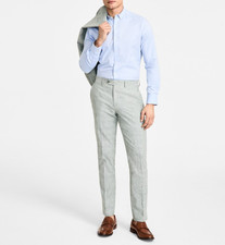 Bar III Men's Slim-Fit Linen Suit Pants MSRP 135