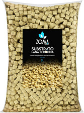 Lana Di Roccia per Piante, Substrato Professionale in Cubetti 1X1X1, Perfetto pe