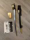 Civil War U.S 1860 Naval Cutlass W/ Presentation Plaque And Photo Of Officer
