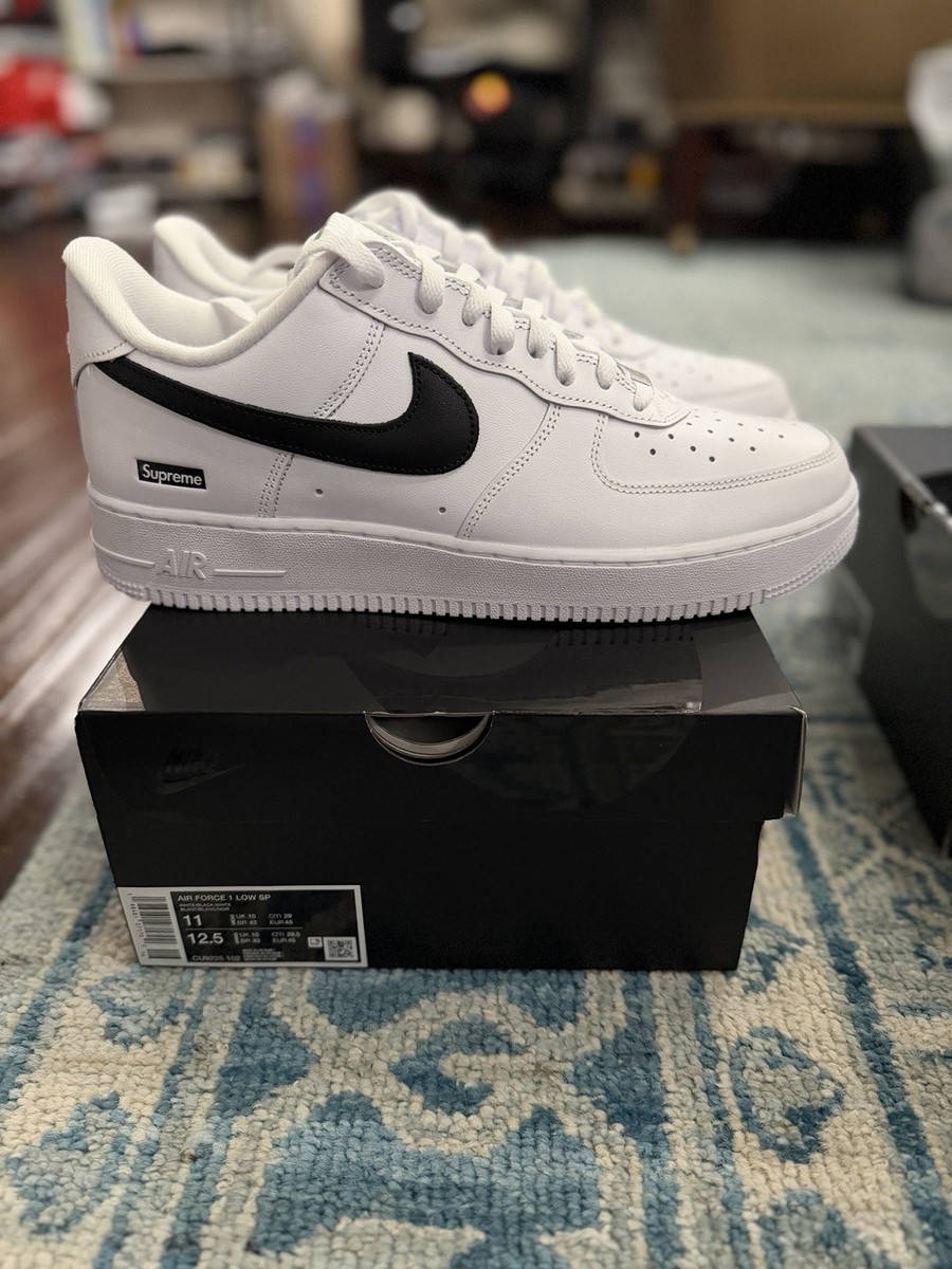 2025 Nike Supreme Air Force 1 Black White - Size 11 | eBay
