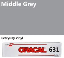 12"x5'- Middle Grey Matte Oracal 631 Exhibition CAL Vinyl Roll Adhesive Vinyl