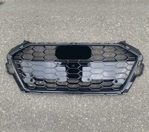 Parrilla de malla superior estilo deportivo para Audi A4 2020-2023 S4 parrilla totalmente negra - Imagen 2 de 3