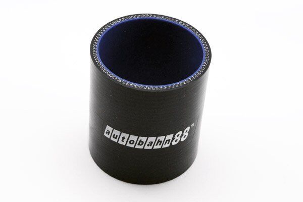 Autobahn88 Silicone Black Straight Hose Coupler ID 54mm 2.2 inch Pipe Joiner