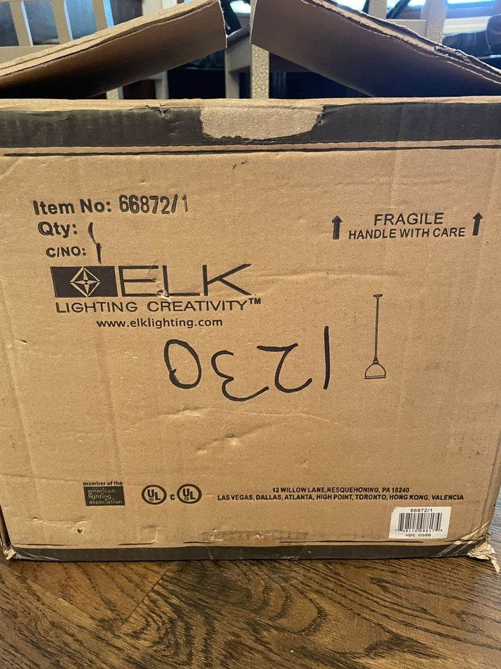 Carolton 1 Light Pendant In Gloss White And Chrome 66872/1 Open Box, New - Image 4 of 4