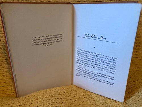 The Thin Man (Dashiell Hammett, Hardcover, Grosset & Dunlap, 1934,United States) - Picture 10 of 11