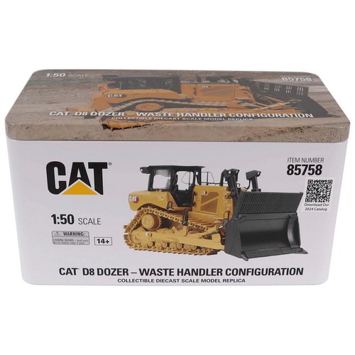 DM 1/50 Scale Cat D8 Dozer Waste Handler Configuration Diecast Model 85758 - Picture 6 of 6
