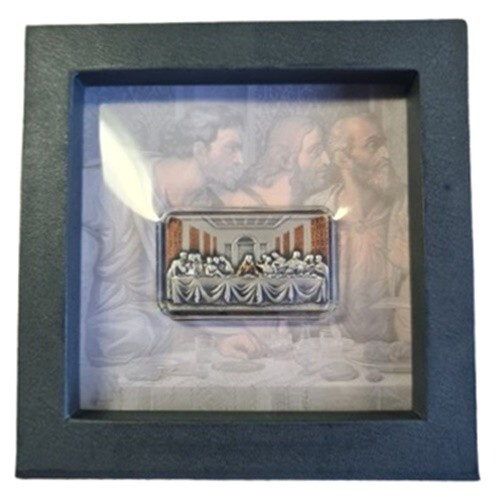 2019 LAST SUPPER Leonardo 2 Oz 2000 Francos Cameroon - Picture 3 of 4