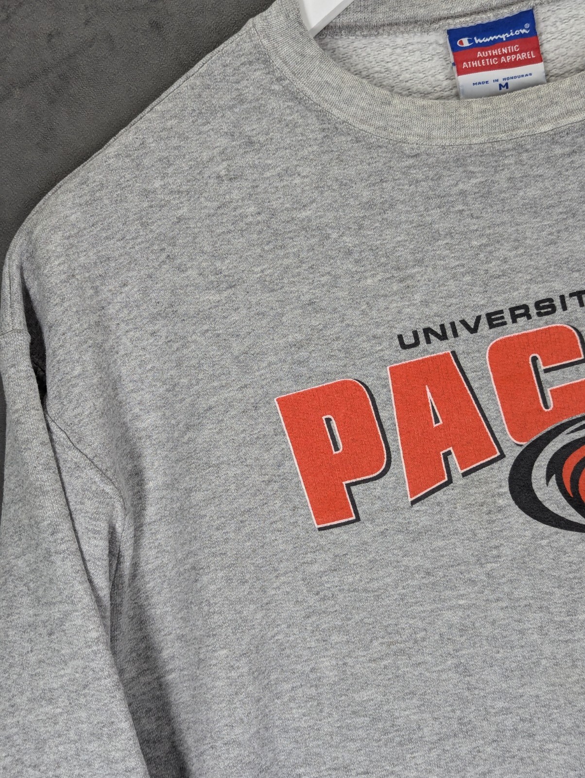 University of the Pacific Champion Sweater Mens Size Medium Long Sleeve Jumper image 6