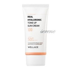 WELLAGE Real Hyaluronic Tone Up Sun Cream 50ml SPF50 PA   K-Beauty