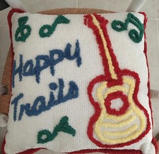 New, (but Vintage 90's) Roy Rogers Chenille Pillow from Dakotah, Limited Edition