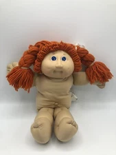 Vintage 1982 Cabbage Patch Doll Red Hair Blue Eyes And Dimples